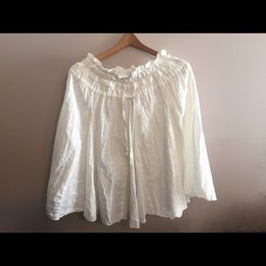 CP shades white linen Riki skirt